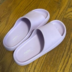 Lavender Slide Sandals